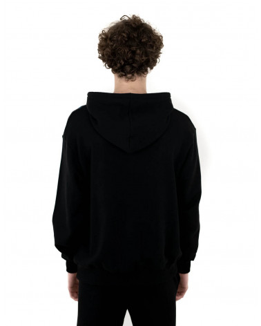 Phobia Sweatshirt Black Hoodie Light Blue Lightning