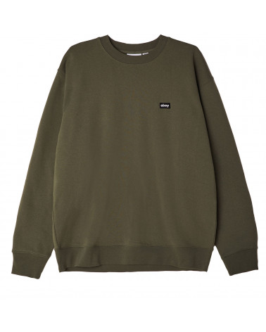 Obey Felpa Mini Box Logo Crew Speciality Fleece Thyme