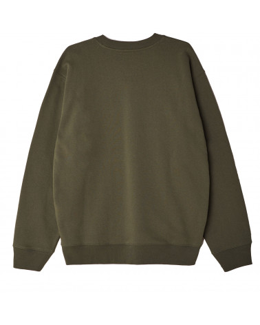 Obey Felpa Mini Box Logo Crew Speciality Fleece Thyme