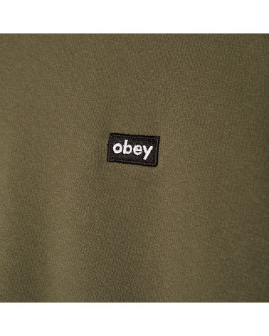 Obey Sweatshirt Mini Box Logo Crew Speciality Fleece Thyme