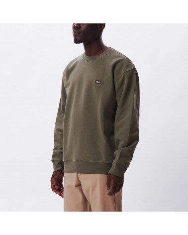 Obey Felpa Mini Box Logo Crew Speciality Fleece Thyme