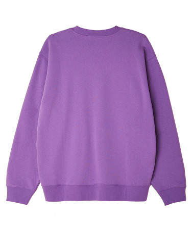 Obey Felpa Mini Box Logo Crew Speciality Fleece Orchid
