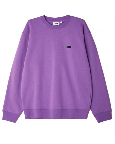 Obey Felpa Mini Box Logo Crew Speciality Fleece Orchid