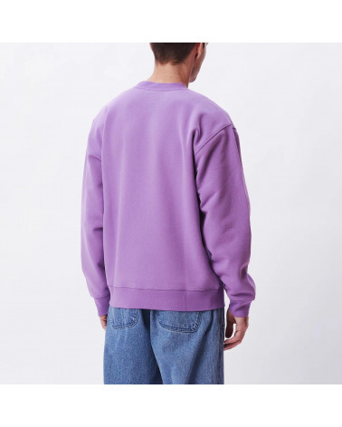 Obey Felpa Mini Box Logo Crew Speciality Fleece Orchid