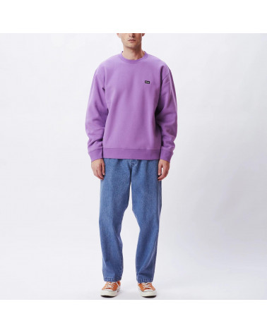 Obey Sweatshirt Mini Box Logo Crew Speciality Fleece Orchid