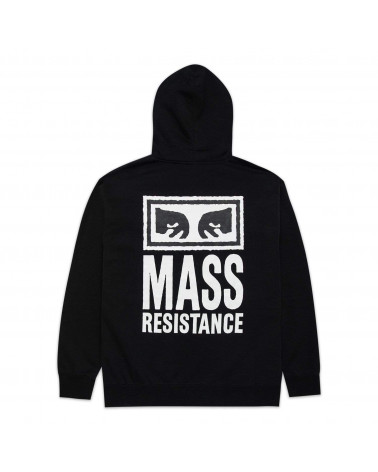 Obey Felpa Mass Resistance Premium Hooded Fleece Black
