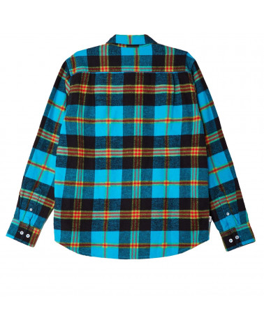 Obey Camicia Orchad Woven Flannel L/S Aqua Multi