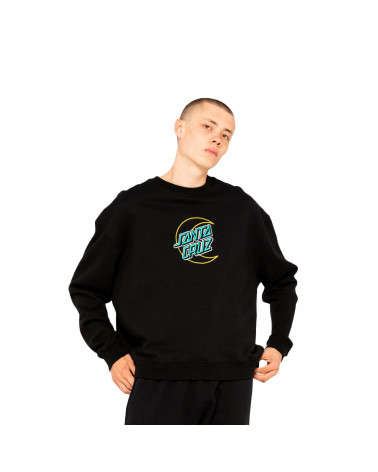 Santa Cruz Sweatshirt Empy Moon Dot Crew Black