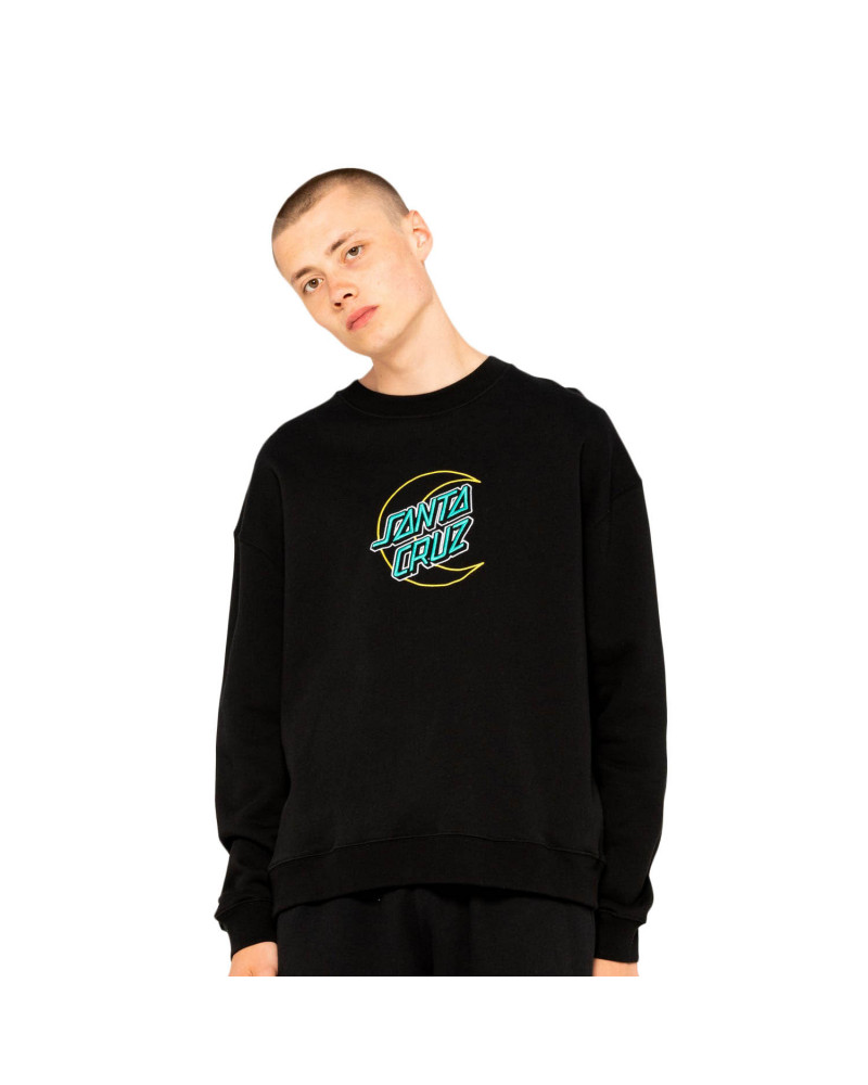 Santa Cruz Sweatshirt Empy Moon Dot Crew Black