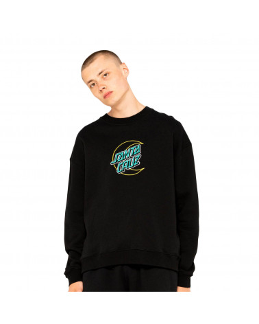 Santa Cruz Sweatshirt Empy Moon Dot Crew Black