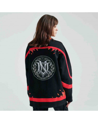 Dolly Noire Felpa Vento del Nord Hockey Crewneck Over Black