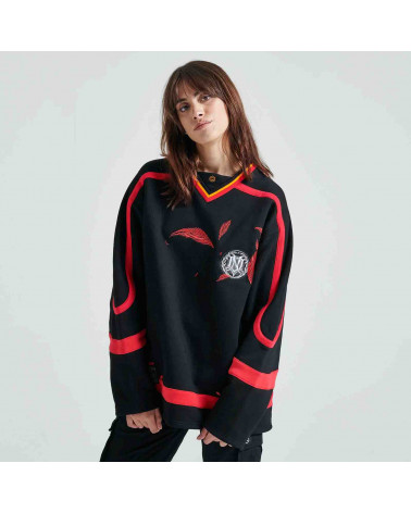 Dolly Noire Felpa Vento del Nord Hockey Crewneck Over Black