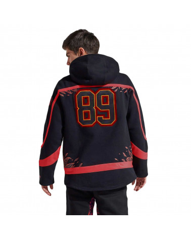 Dolly Noire Sweatshirt GOAT Hockey Hoodie Sport Oversize Red