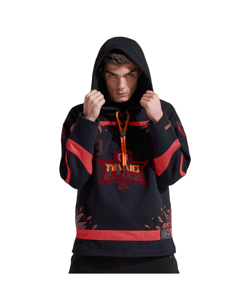 Dolly Noire Felpa GOAT Hockey Hoodie Sport Oversize Red