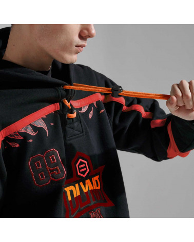 Dolly Noire Felpa GOAT Hockey Hoodie Sport Oversize Red