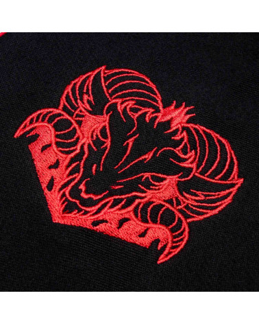 Dolly Noire Sweatshirt GOAT Hockey Hoodie Sport Oversize Red