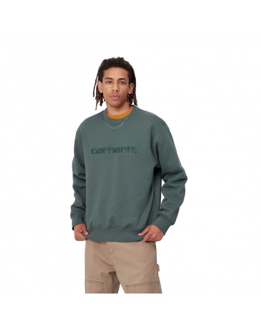 Carhartt Wip Felpa Carhartt Sweatshirt Eucalyptus/Frasier