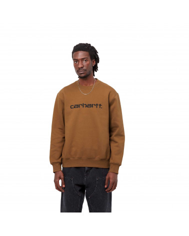 Carhartt Wip Felpa Carhartt Sweatshirt Hamilton Brown/Black