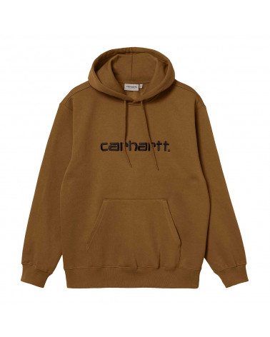 Carhartt Wip Felpa Hooded Carhartt Sweatshirt Hamilton Brown/Black