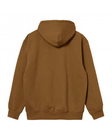 Carhartt Wip Hooded Carhartt Sweatshirt Hamilton Brown/Black