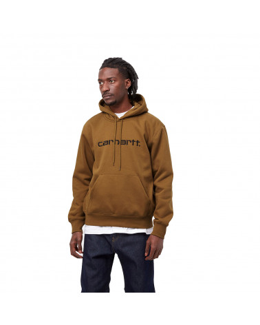 Carhartt Wip Felpa Hooded Carhartt Sweatshirt Hamilton Brown/Black