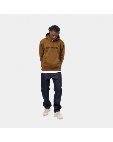 Carhartt Wip Hooded Carhartt Sweatshirt Hamilton Brown/Black