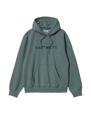Carhartt Wip Hooded Carhartt Sweatshirt Eucalyptus/Frasier