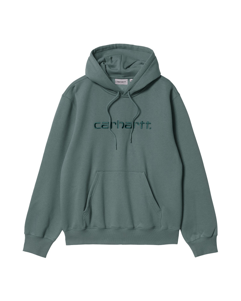 Carhartt Wip Felpa Hooded Carhartt Sweatshirt Eucalyptus/Frasier