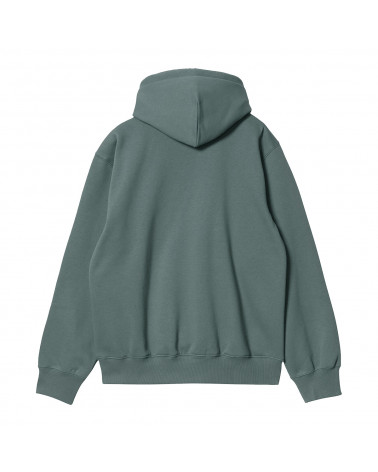Carhartt Wip Felpa Hooded Carhartt Sweatshirt Eucalyptus/Frasier
