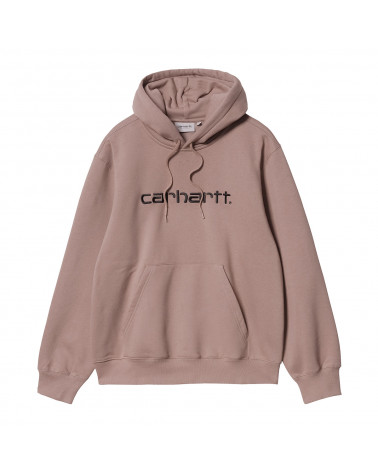 Carhartt Wip Felpa Hooded Carhartt Sweatshirt Earthy Pink/Black