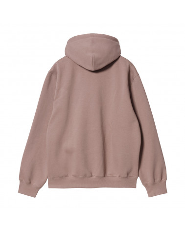 Carhartt Wip Felpa Hooded Carhartt Sweatshirt Earthy Pink/Black