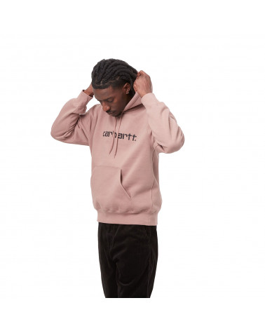 Carhartt Wip Felpa Hooded Carhartt Sweatshirt Earthy Pink/Black