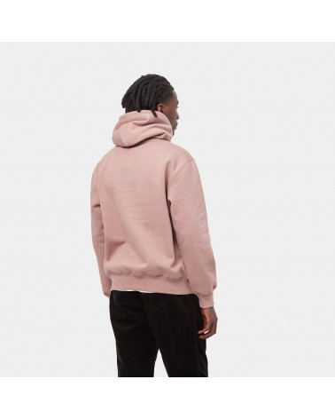 Carhartt Wip Hooded Carhartt Sweatshirt Earthy Pink/Black