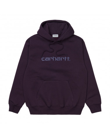 Carhartt Wip Felpa Hooded Carhartt Sweatshirt Dark Iris/Cold Viola