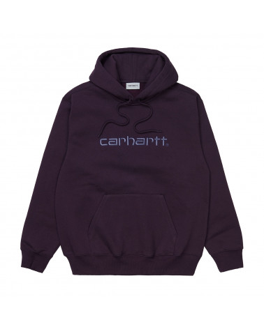 Carhartt Wip Hooded Carhartt Sweatshirt Dark Iris/Cold Viola