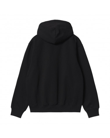 Carhartt Wip Hooded Carhartt Sweatshirt Black/White