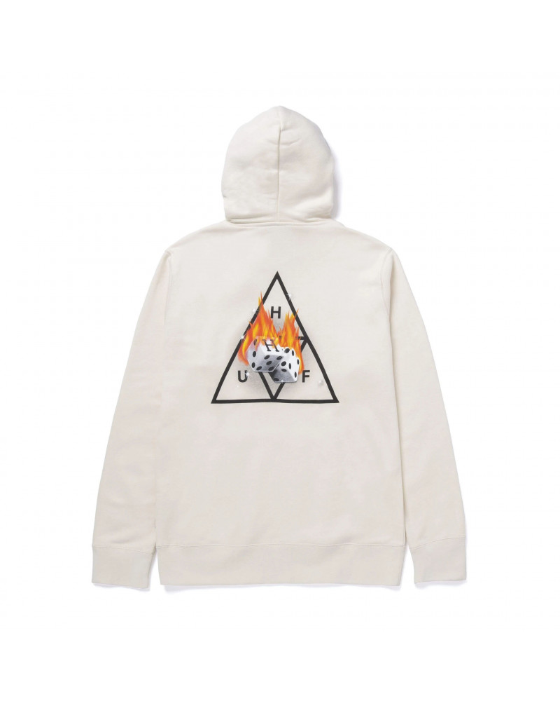 HUF Felpa Hot Dice TT PO Hoodie Natural