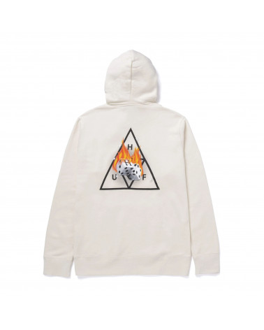 HUF Felpa Hot Dice TT PO Hoodie Natural