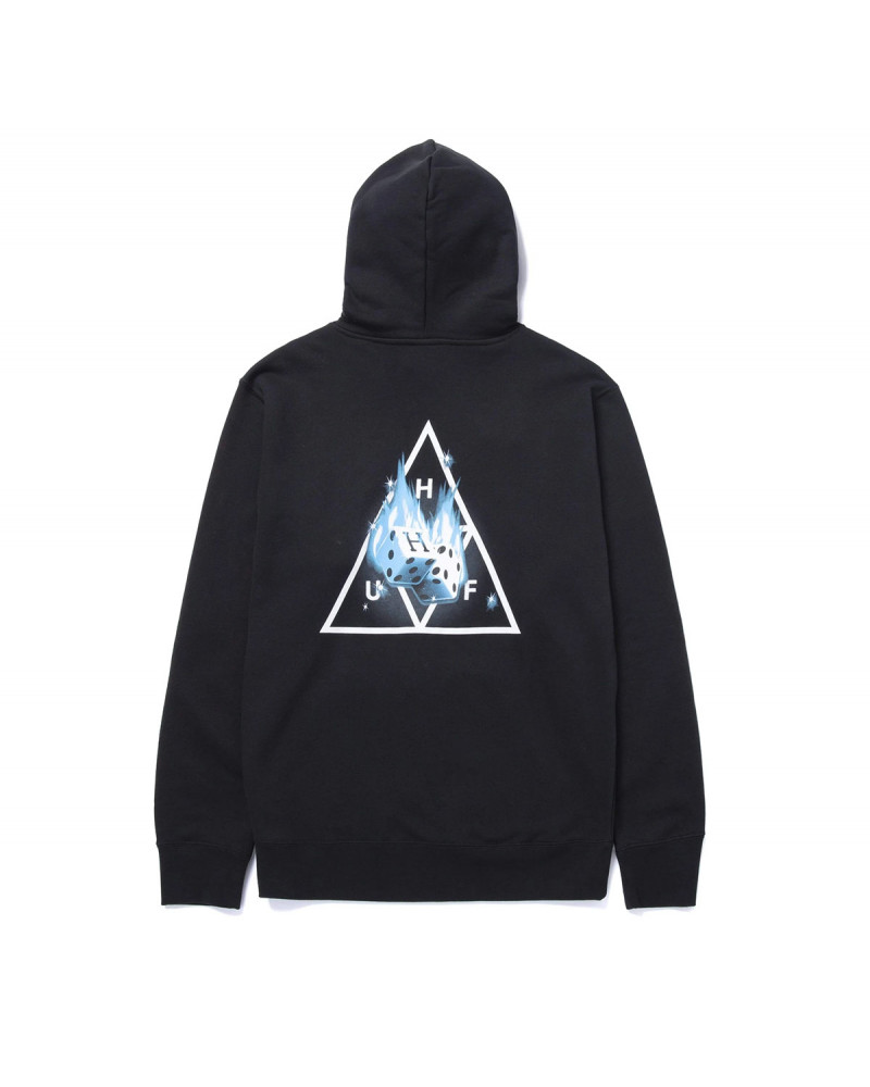 HUF Felpa Hot Dice TT PO Hoodie Black