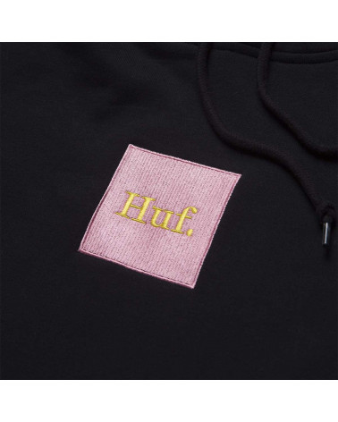 HUF Felpa Domestic Box Emb PO Hoodie Black