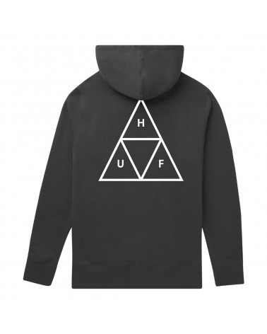 HUF Felpa Essentials Triple Triangle PO Hoodie Black