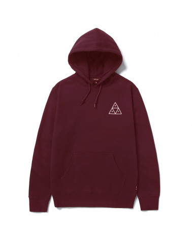 HUF Essentials Triple Triangle PO Hoodie Bloodstone