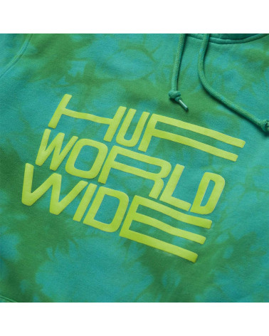 HUF Broadcast Tiedye PO Hoodie Blue