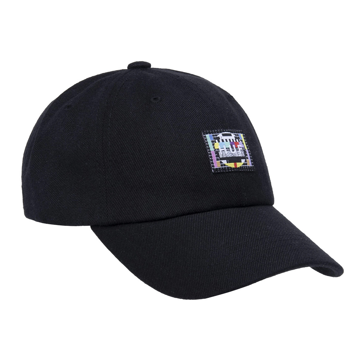 HUF Test Screen Curved Visor 6-Panel Hat Black HUF Online Shop