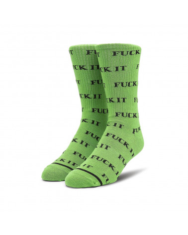 HUF Calze Fuck It Sock Green