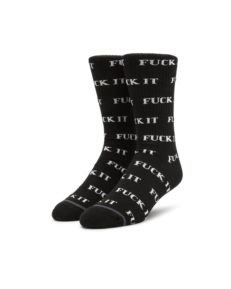 HUF Calze Fuck It Sock Black