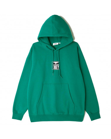 Obey Felpa Eyes Icon 3 Premium Pullover Hood Ivy