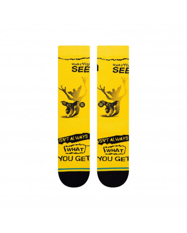 Stance Calze What You Get Crew Sock Yellow