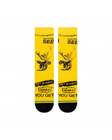 Stance What You Get Crew Sock Yellow