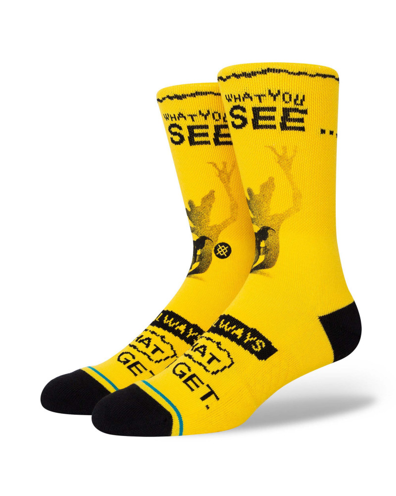 Stance What You Get Crew Sock Yellow
